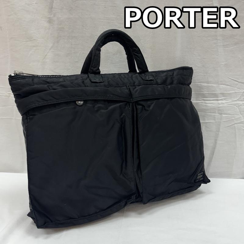 ポーター PORTER ハンドバッグ ハンドバッグ TANKER タンカー ナイロン ハンド ブリーフ バッグ - 黒 / ブラック / black メンズ USED 古着 中古 50169118