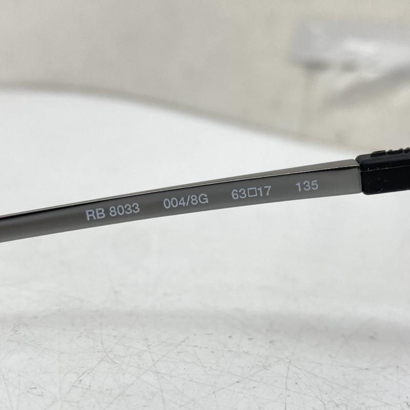 レイバン Ray-Ban めがね・サングラス サングラス RB8033 004/8G Phiten Racing ファイテンレーシング スモークグラデーション シリコンラバー サングラス 黒 / ブラック / black メンズ USED 古着 中古 50169125