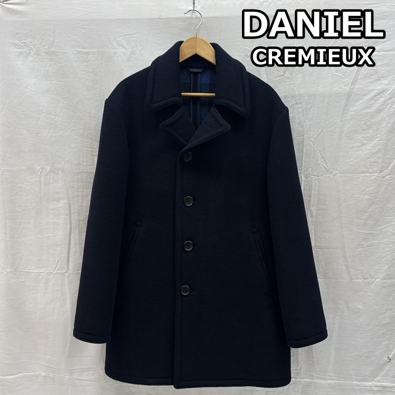 ダニエル・クレミュ DANIEL CREMIEUX コート ピーコート ウール シングル ピーコート L 紺 / ネイビー / navy メンズ USED 古着 中古 50169134
