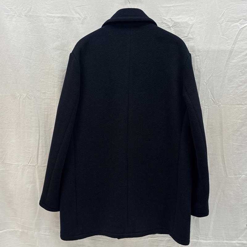 ダニエル・クレミュ DANIEL CREMIEUX コート ピーコート ウール シングル ピーコート L 紺 / ネイビー / navy メンズ USED 古着 中古 50169134