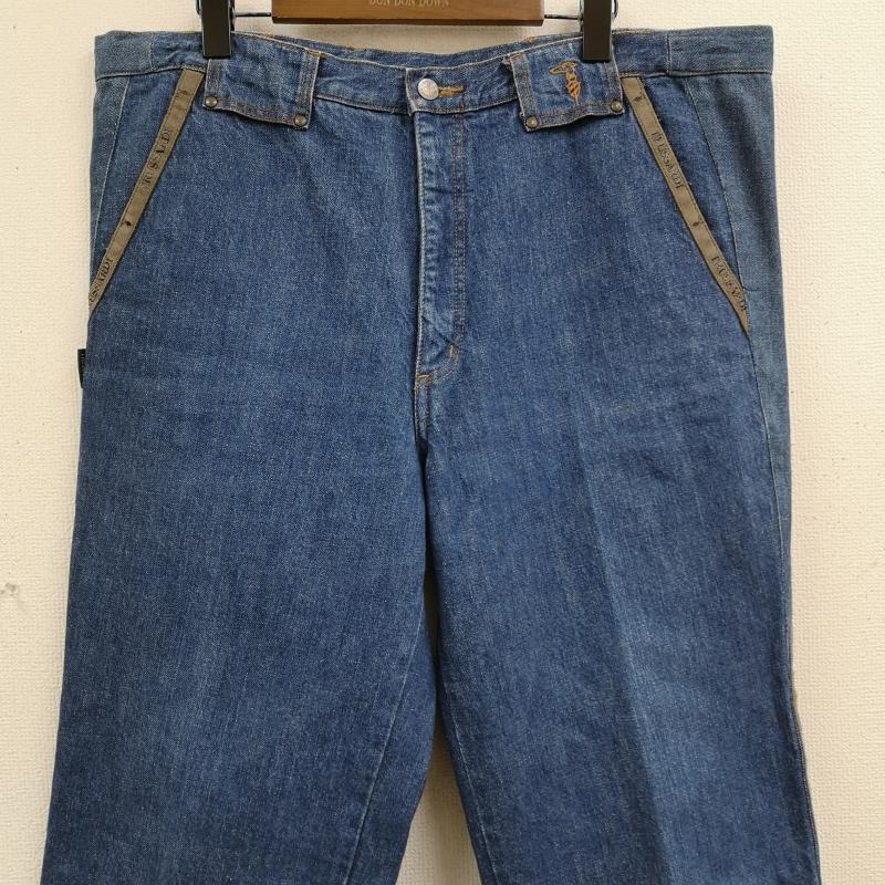 古着 USED パンツ デニム、ジーンズ Trussardi Jeans 90s ボタン ロゴ 刻印 サイド テープ デザイン デニム パンツ 28-8925 52 インディゴ / インディゴ / Indigo メンズ USED 古着 中古 50169136