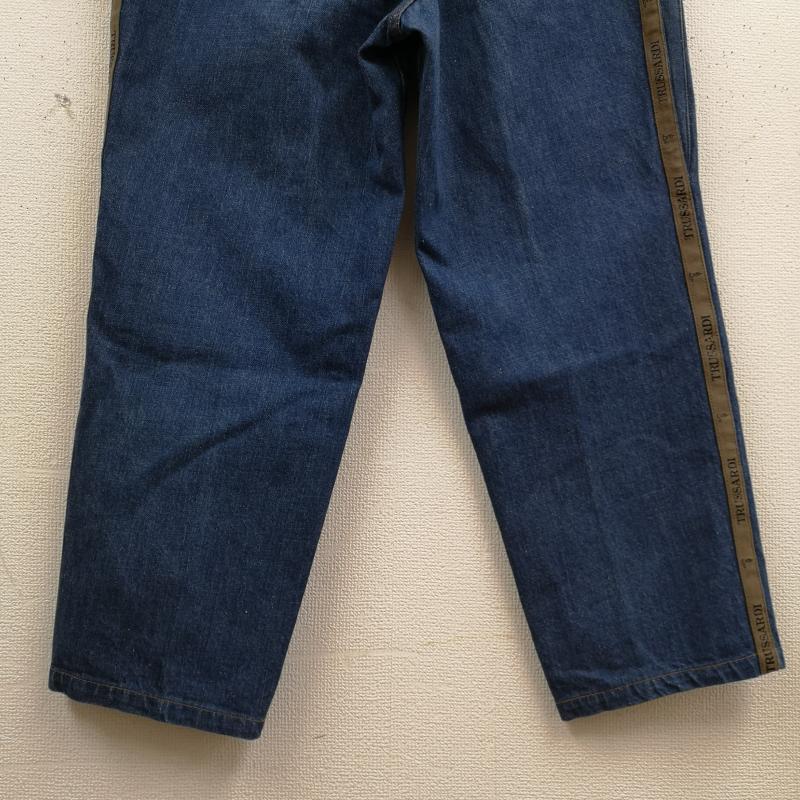 古着 USED パンツ デニム、ジーンズ Trussardi Jeans 90s ボタン ロゴ 刻印 サイド テープ デザイン デニム パンツ 28-8925 52 インディゴ / インディゴ / Indigo メンズ USED 古着 中古 50169136