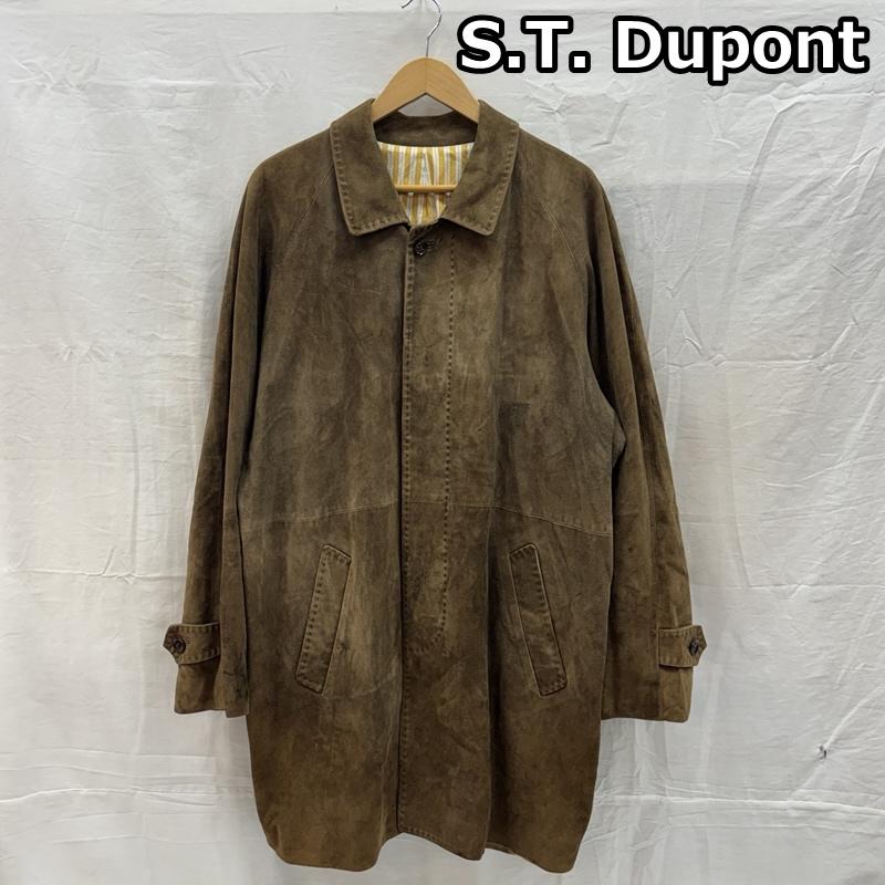 エス テー デユポン S.T. Dupont ジャケット、上着 レザージャケット ヌバック レザー コート ジャケット ラグランスリーブ - メンズ USED 古着 中古 50169137