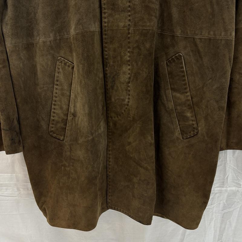 エス テー デユポン S.T. Dupont ジャケット、上着 レザージャケット ヌバック レザー コート ジャケット ラグランスリーブ - メンズ USED 古着 中古 50169137