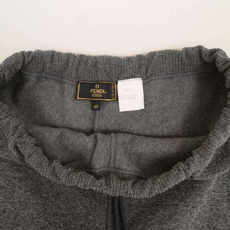 フェンディ FENDI パンツ スラックス イタリア製 ウエストゴム イージー スウェット パンツ 40 灰 / グレー / gray メンズ USED 古着 中古 50169138