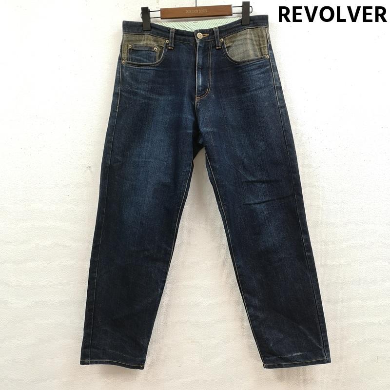 リボルバー REVOLVER パンツ デニム、ジーンズ 日本製 ジップフライ 切り替え デニム パンツ TINR-0942 インディゴ / インディゴ / Indigo メンズ USED 古着 中古 50169139