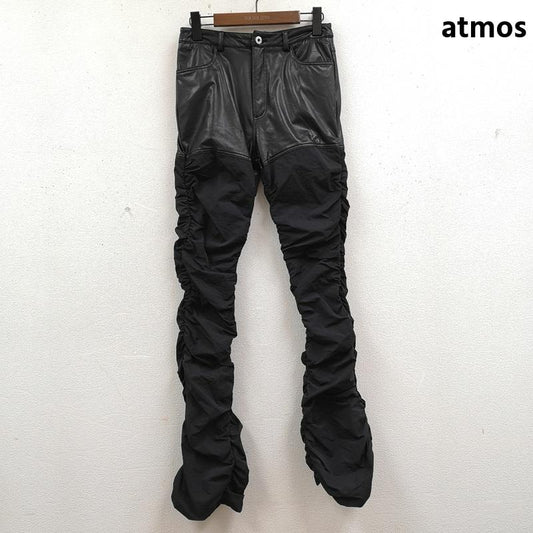 アトモス atmos パンツ ワークパンツ、ペインターパンツ 22AW 異素材 ドッキング フレア パンツ AYPT10-blk S 黒 / ブラック / black レディース USED 古着 中古 50169141