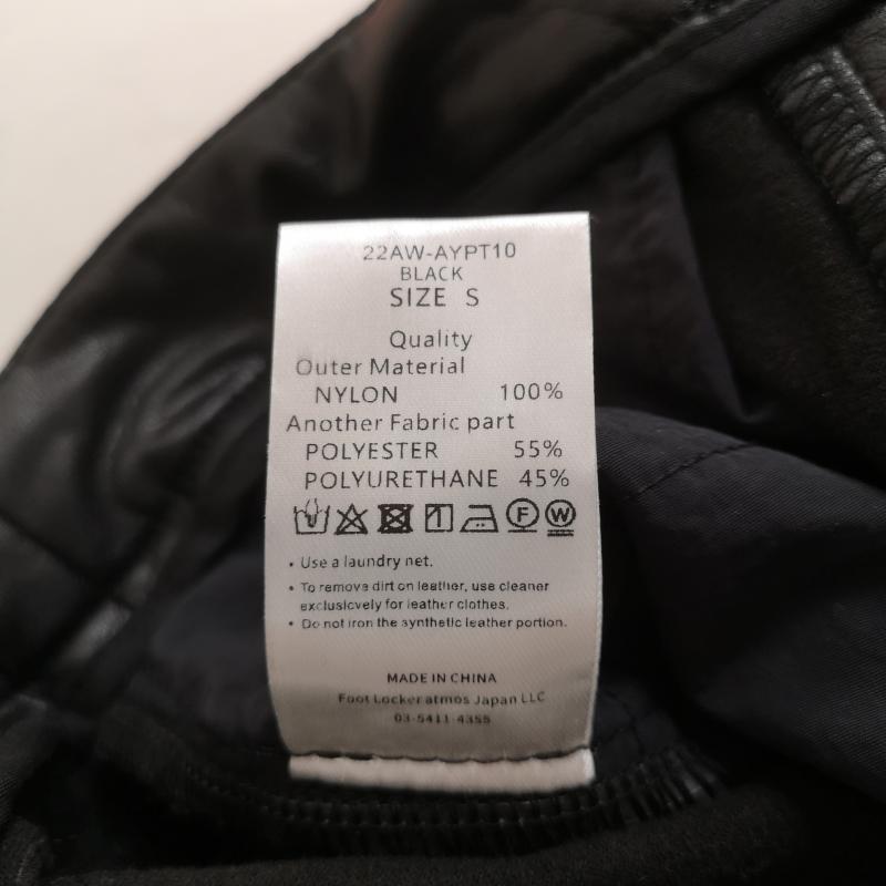 アトモス atmos パンツ ワークパンツ、ペインターパンツ 22AW 異素材 ドッキング フレア パンツ AYPT10-blk S 黒 / ブラック / black レディース USED 古着 中古 50169141
