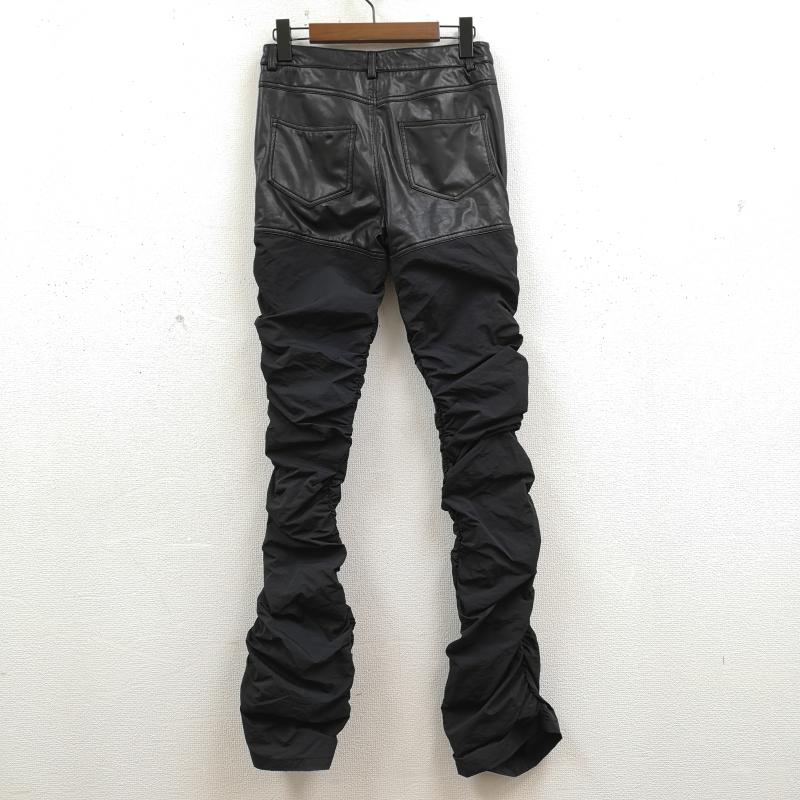 アトモス atmos パンツ ワークパンツ、ペインターパンツ 22AW 異素材 ドッキング フレア パンツ AYPT10-blk S 黒 / ブラック / black レディース USED 古着 中古 50169141