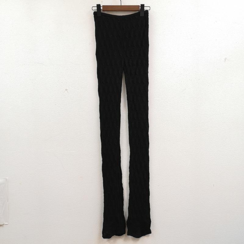 オゾンコミュニティ OZONECOMMUNITY パンツ スラックス 日本製 ケーブル編み ニット レギンス パンツ 8NP-0300 黒 / ブラック / black レディース USED 古着 中古 50169142