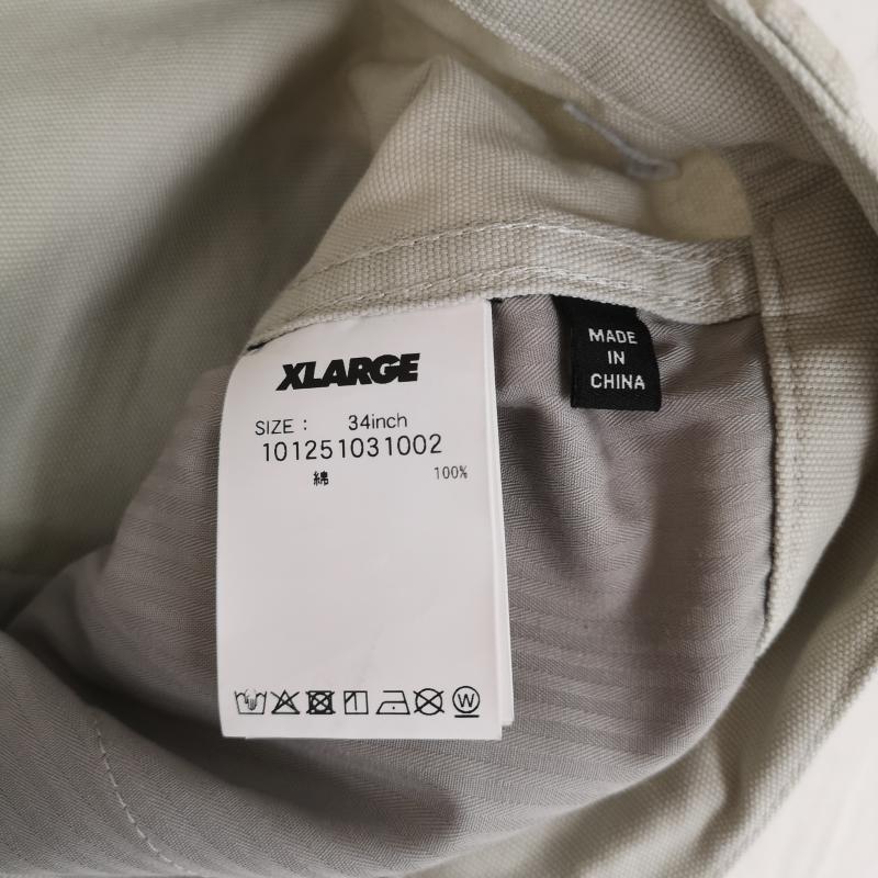 エクストララージ XLARGE パンツ ワークパンツ、ペインターパンツ 25SS エンボス オールド イングリッシュ ペインター パンツ 101251031002 34インチ 灰 / グレー / gray メンズ USED 古着 中古 50169144