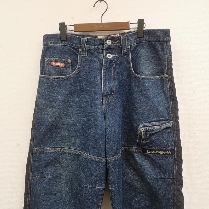 古着 USED パンツ デニム、ジーンズ Pepe Jeans 異素材 ドッキング キルティング バギー デニム パンツ 34 インディゴ / インディゴ / Indigo メンズ USED 古着 中古 50169145