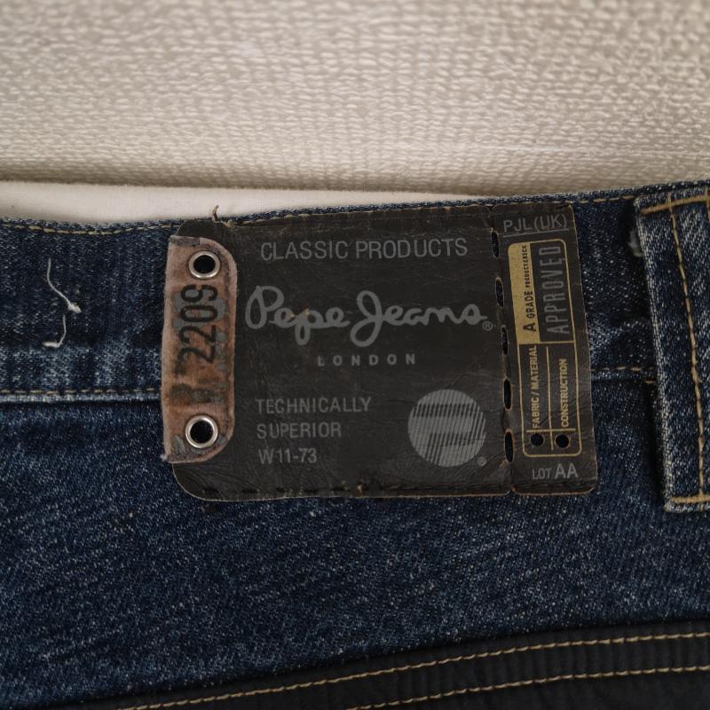 古着 USED パンツ デニム、ジーンズ Pepe Jeans 異素材 ドッキング キルティング バギー デニム パンツ 34 インディゴ / インディゴ / Indigo メンズ USED 古着 中古 50169145
