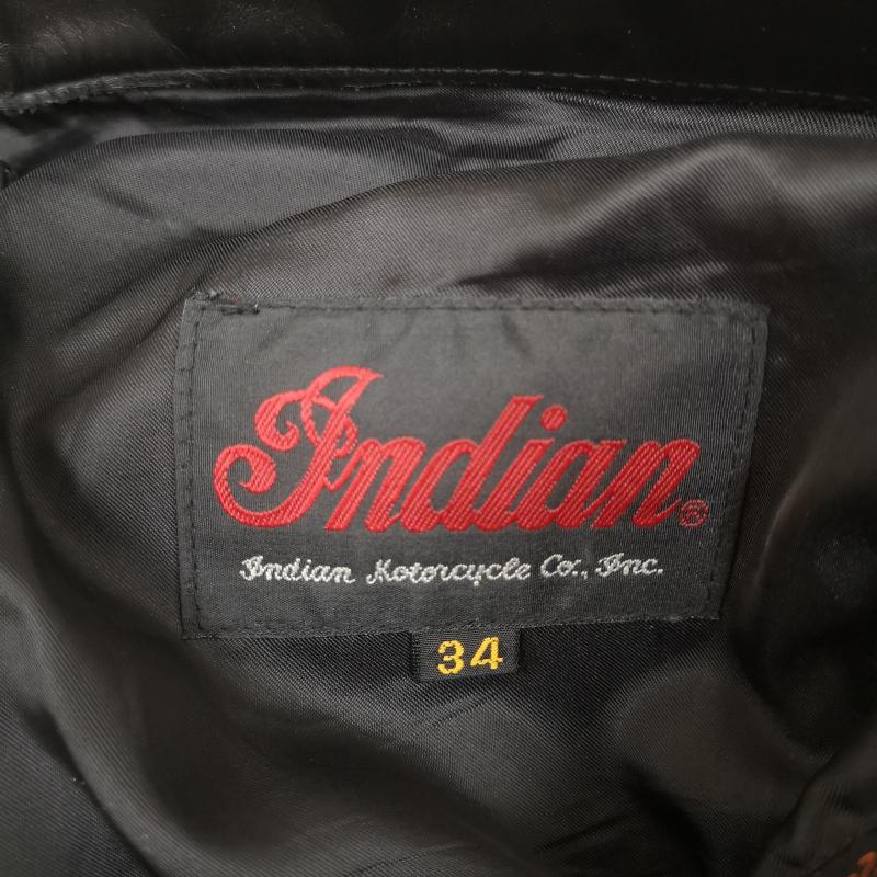インディアンモトサイクル Indian Motocycle パンツ ワークパンツ、ペインターパンツ 5ポケット ジップフライ 牛革 レザー ストレート パンツ 革パン OS-2439 34インチ 黒 / ブラック / black メンズ USED 古着 中古 50169147