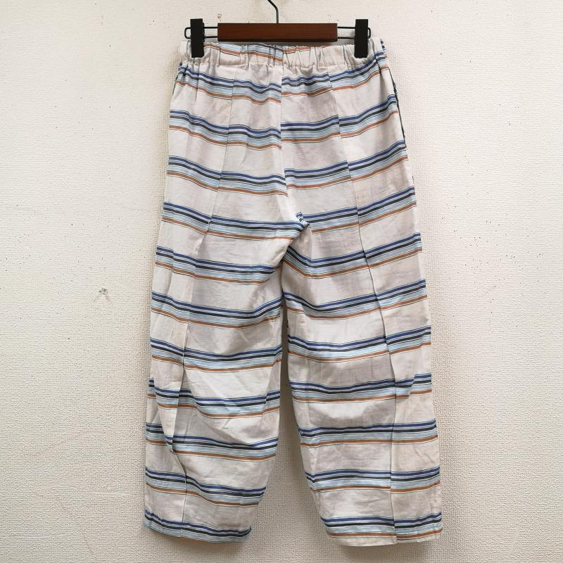 ソウ・ソウ SOU･SOU パンツ サルエルパンツ 日本製 寛衣下 和装 和服 ボーダー ウエスト ゴム イージー パンツ 5 白 / ホワイト / white レディース USED 古着 中古 50169148