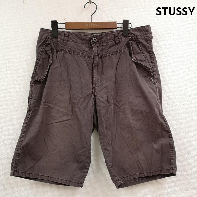 ステューシー STUSSY パンツ ショートパンツ AUTHENTIC GEAR ミリタリー カーゴ ショート パンツ ショーツ 32インチ 茶 / ブラウン / brown メンズ USED 古着 中古 50169150