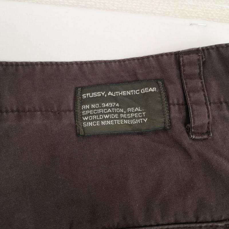 ステューシー STUSSY パンツ ショートパンツ AUTHENTIC GEAR ミリタリー カーゴ ショート パンツ ショーツ 32インチ 茶 / ブラウン / brown メンズ USED 古着 中古 50169150