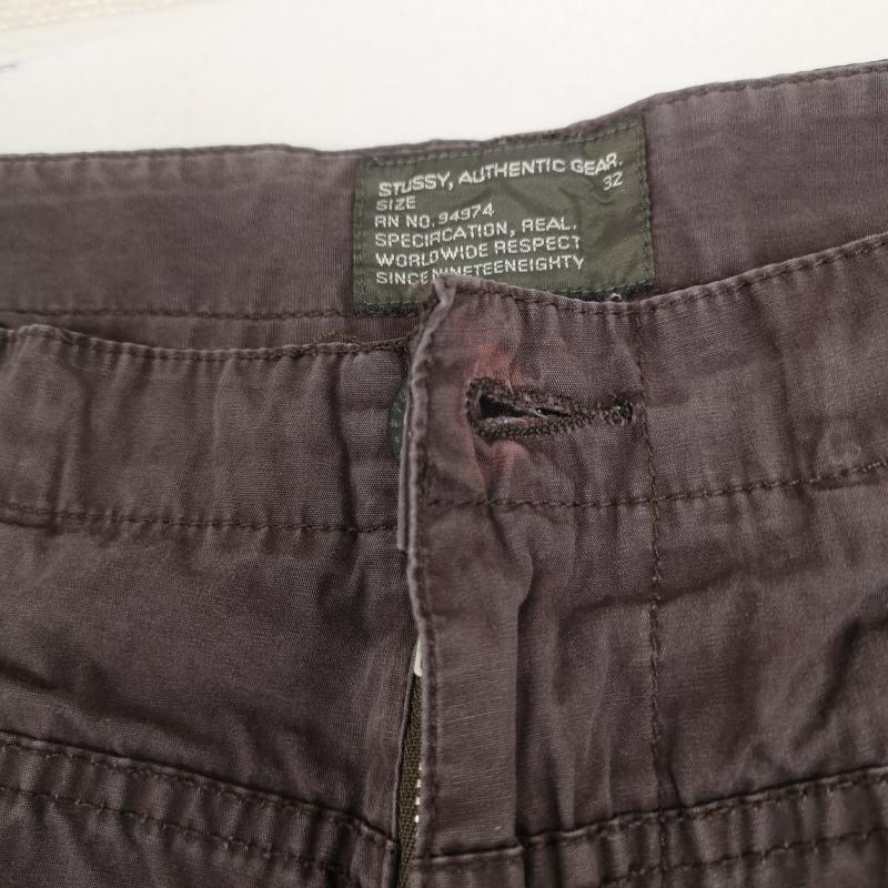 ステューシー STUSSY パンツ ショートパンツ AUTHENTIC GEAR ミリタリー カーゴ ショート パンツ ショーツ 32インチ 茶 / ブラウン / brown メンズ USED 古着 中古 50169150