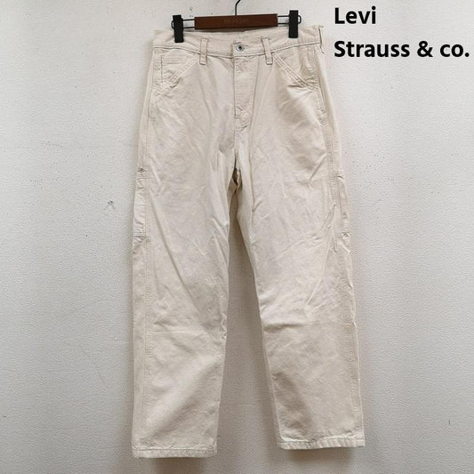 リーバイストラウスアンドコー Levi Strauss & co. パンツ ワークパンツ、ペインターパンツ WORKWEAR 568 ルーズ ストレート カーペンター パンツ 30インチ 白 / ホワイト / white メンズ USED 古着 中古 50169152