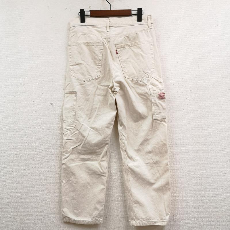 リーバイストラウスアンドコー Levi Strauss & co. パンツ ワークパンツ、ペインターパンツ WORKWEAR 568 ルーズ ストレート カーペンター パンツ 30インチ 白 / ホワイト / white メンズ USED 古着 中古 50169152