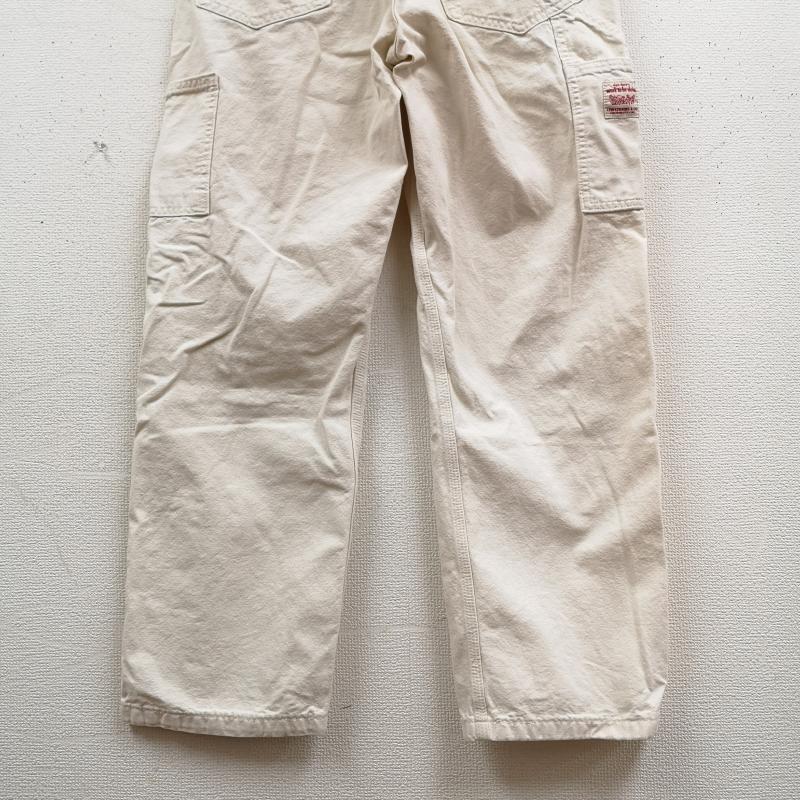 リーバイストラウスアンドコー Levi Strauss & co. パンツ ワークパンツ、ペインターパンツ WORKWEAR 568 ルーズ ストレート カーペンター パンツ 30インチ 白 / ホワイト / white メンズ USED 古着 中古 50169152