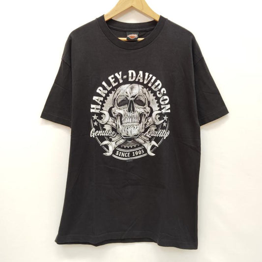 ハーレーダビッドソン Harley-Davidson Tシャツ 半袖 オリジナル ディーラー Tシャツ ハーレーダビッドソン 熊本 限定 L 黒 / ブラック / black メンズ USED 古着 中古 50169154