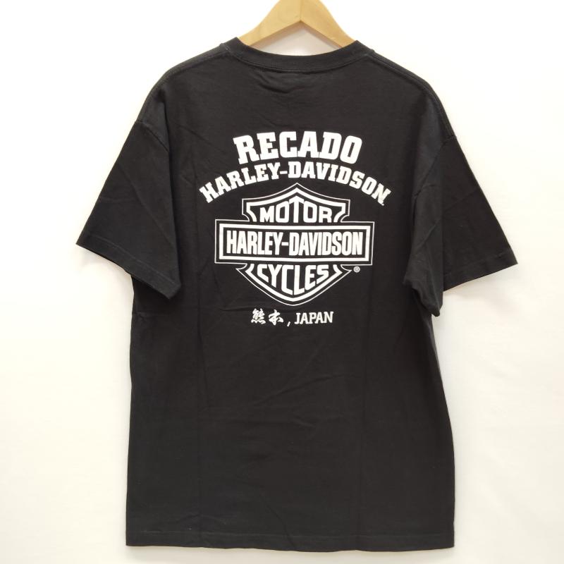 ハーレーダビッドソン Harley-Davidson Tシャツ 半袖 オリジナル ディーラー Tシャツ ハーレーダビッドソン 熊本 限定 L 黒 / ブラック / black メンズ USED 古着 中古 50169154