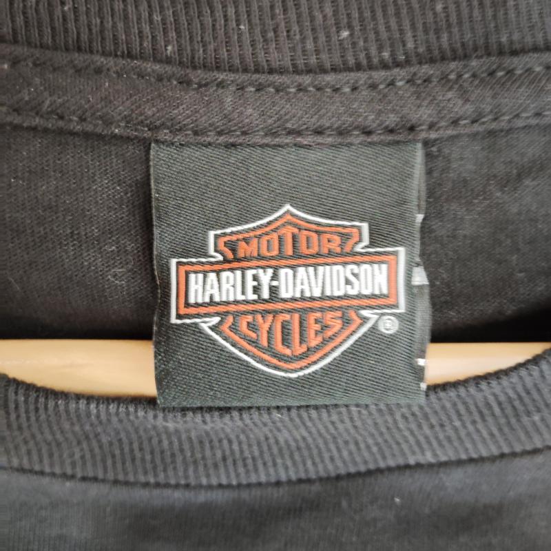 ハーレーダビッドソン Harley-Davidson Tシャツ 半袖 オリジナル ディーラー Tシャツ ハーレーダビッドソン 熊本 限定 L 黒 / ブラック / black メンズ USED 古着 中古 50169154