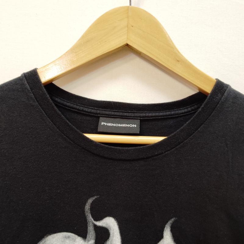 フェノメノン PHENOMENON Tシャツ 半袖 ピー スモーク Tシャツ スモーク デザイン M 黒 / ブラック / black メンズ USED 古着 中古 50169156