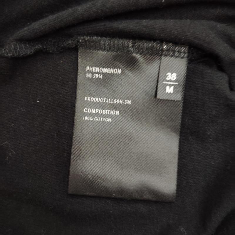 フェノメノン PHENOMENON Tシャツ 半袖 ピー スモーク Tシャツ スモーク デザイン M 黒 / ブラック / black メンズ USED 古着 中古 50169156
