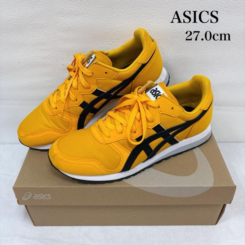 アシックス ASICS スニーカー スニーカー OC RUNNER オーシーランナー ローカット スニーカー 27.0cm ロゴ、文字 黄 / イエロー / yellow X 黒 / ブラック / black メンズ USED 古着 中古 50169159