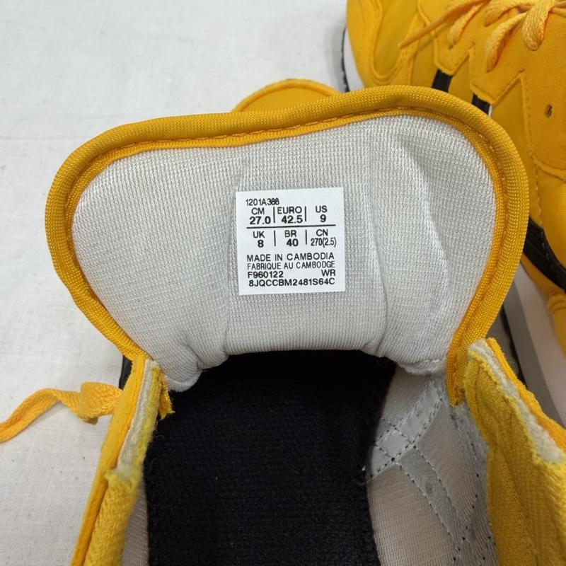 アシックス ASICS スニーカー スニーカー OC RUNNER オーシーランナー ローカット スニーカー 27.0cm ロゴ、文字 黄 / イエロー / yellow X 黒 / ブラック / black メンズ USED 古着 中古 50169159
