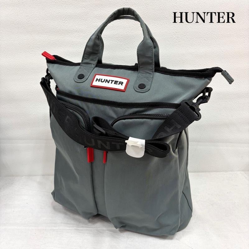 ハンター HUNTER リュックサック、デイパック リュックサック、デイバッグ 3way ショルダー バッグ リュック バックパック トート ロゴ - ロゴ、文字 灰 / グレー / gray メンズ USED 古着 中古 50169161