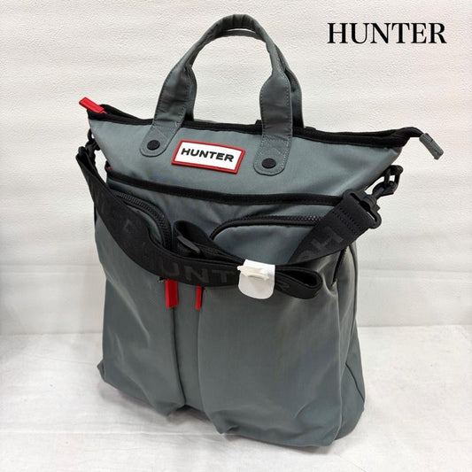 ハンター HUNTER リュックサック、デイパック リュックサック、デイバッグ 3way ショルダー バッグ リュック バックパック トート ロゴ - ロゴ、文字 灰 / グレー / gray メンズ USED 古着 中古 50169161