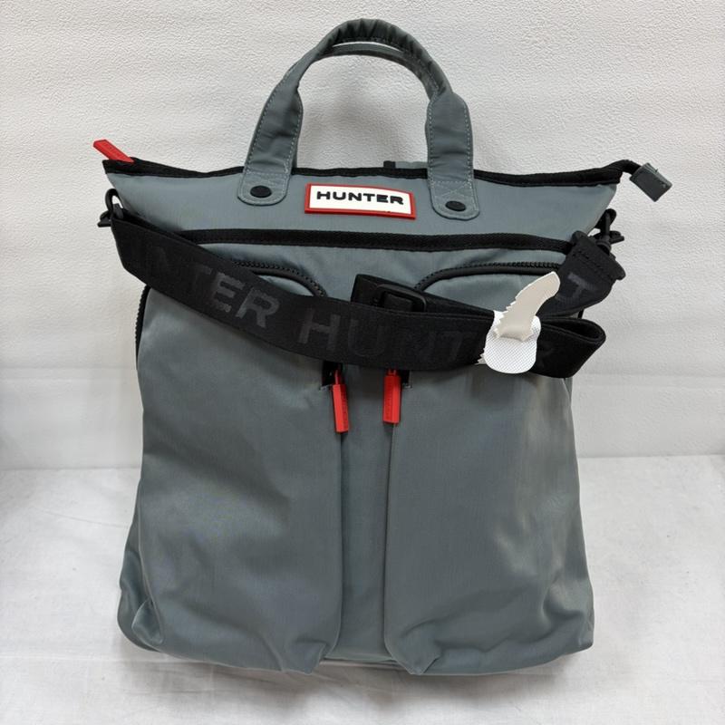 ハンター HUNTER リュックサック、デイパック リュックサック、デイバッグ 3way ショルダー バッグ リュック バックパック トート ロゴ - ロゴ、文字 灰 / グレー / gray メンズ USED 古着 中古 50169161
