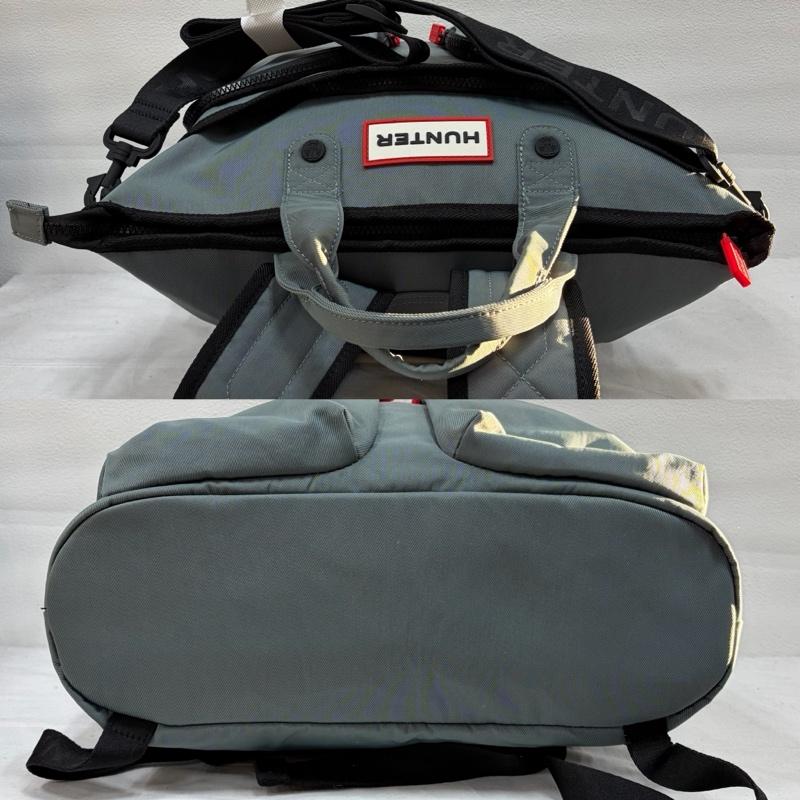 ハンター HUNTER リュックサック、デイパック リュックサック、デイバッグ 3way ショルダー バッグ リュック バックパック トート ロゴ - ロゴ、文字 灰 / グレー / gray メンズ USED 古着 中古 50169161