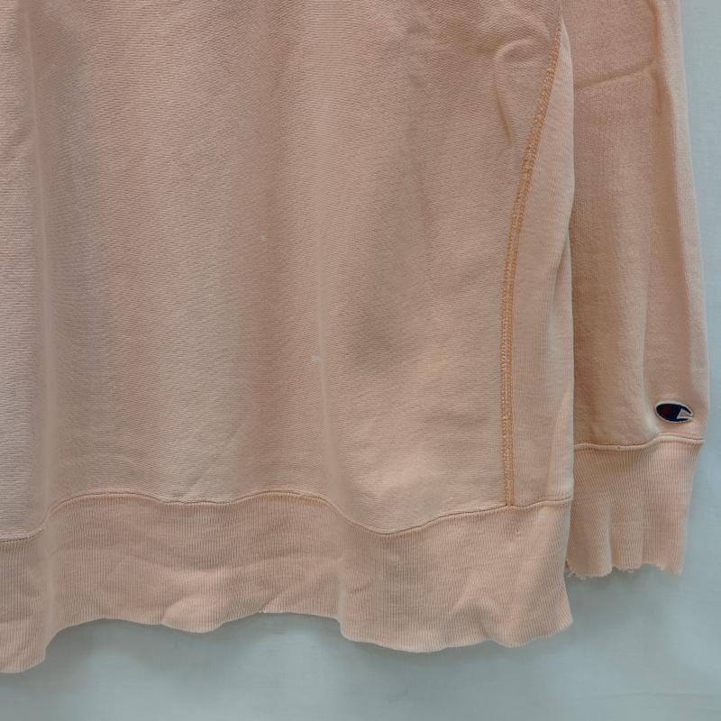 チャンピオン Champion トレーナー 長袖 80s スウェット クルーネック リバース ウィーブ REVERSE WEAVE サーモンピンク 鬼フェード L 桃 / ピンク / pink メンズ USED 古着 中古 50169169