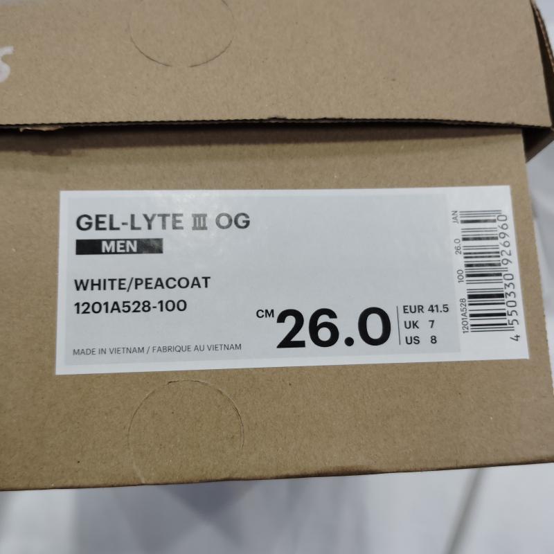 アシックス ASICS スニーカー スニーカー Gel-Lyte 3 OG TYO Subway ゲルライト3 サブウェイ 1201A528-100 スニーカー 26.0cm メンズ USED 古着 中古 50169172