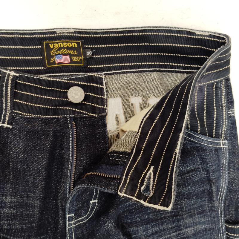 ヴァンソン VANSON パンツ デニム、ジーンズ ライングスター 刺繍 ペインター デニム パンツ 30インチ インディゴ / インディゴ / Indigo メンズ USED 古着 中古 50169176