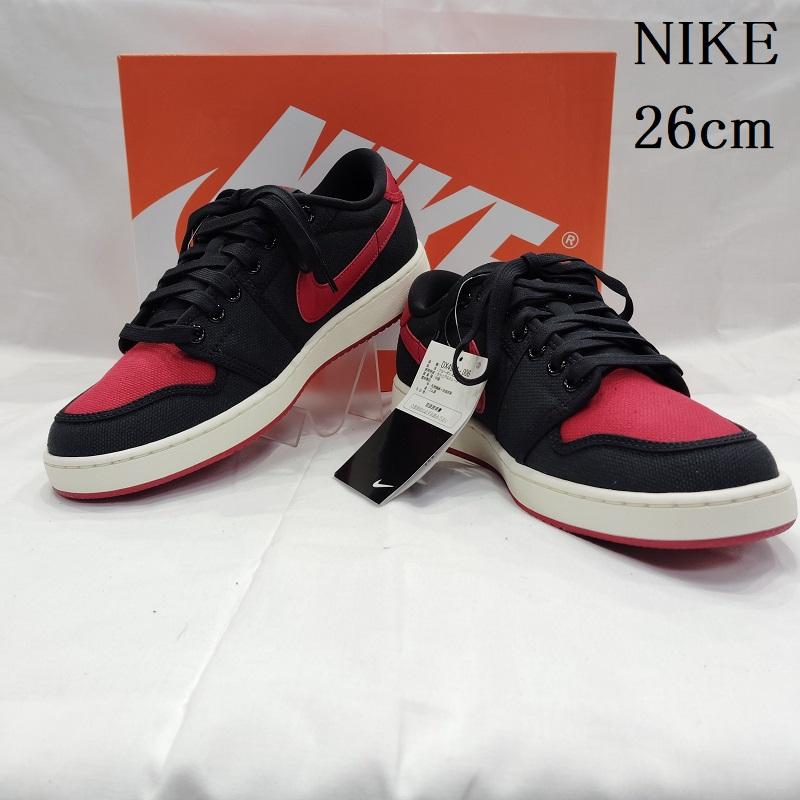 ナイキ NIKE スニーカー スニーカー AIR JORDAN1 LOW KO DX4981 006 エアジョーダン1 KNOCK OUT BRED ノックアウト ブレッド 26.0cm 黒 / ブラック / black X 赤 / レッド / red メンズ USED 古着 中古 50169177