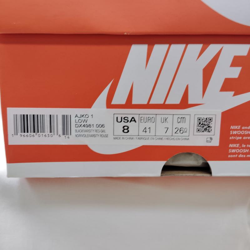 ナイキ NIKE スニーカー スニーカー AIR JORDAN1 LOW KO DX4981 006 エアジョーダン1 KNOCK OUT BRED ノックアウト ブレッド 26.0cm 黒 / ブラック / black X 赤 / レッド / red メンズ USED 古着 中古 50169177