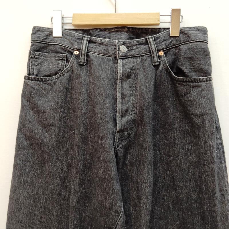 ザ・フラットヘッド The Flat Head パンツ デニム、ジーンズ 12.5oz ワイド テーパード 加工 ブラック デニム パンツ DB003C 34インチ 黒 / ブラック / black メンズ USED 古着 中古 50169179