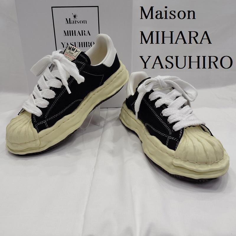 ミハラヤスヒロ MIHARAYASUHIRO スニーカー スニーカー BLAKEY ブレイキー オリジナル ソール スニーカー VL OG Sole Canvas A09FW732 サイズ40 25.5cm 白 / ホワイト / white X 黒 / ブラック / black メンズ USED 古着 中古 50169180