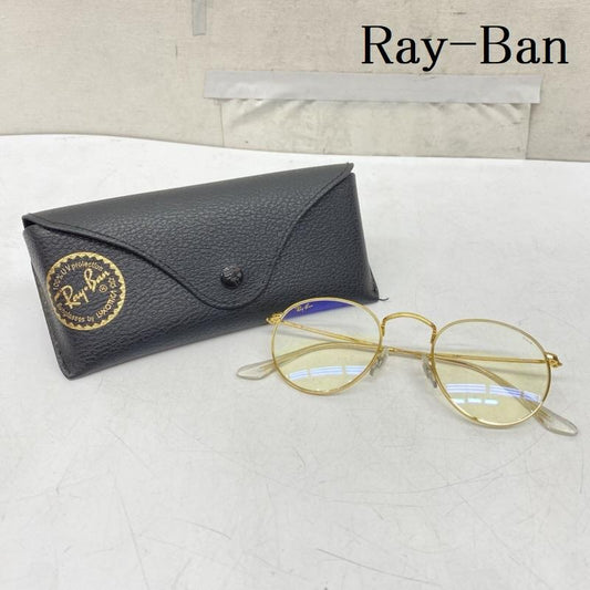 レイバン Ray-Ban めがね・サングラス サングラス RB3447 Round Metal 9196BL 47◻︎21 140 2F クリア 調光 ブルーライトカット 金 / ゴールド / gold color メンズ USED 古着 中古 50169181