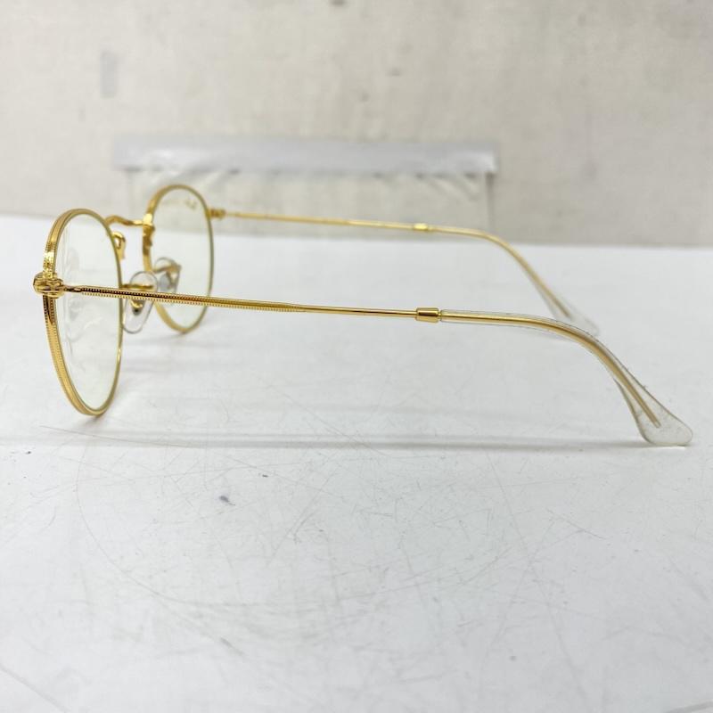 レイバン Ray-Ban めがね・サングラス サングラス RB3447 Round Metal 9196BL 47◻︎21 140 2F クリア 調光 ブルーライトカット 金 / ゴールド / gold color メンズ USED 古着 中古 50169181
