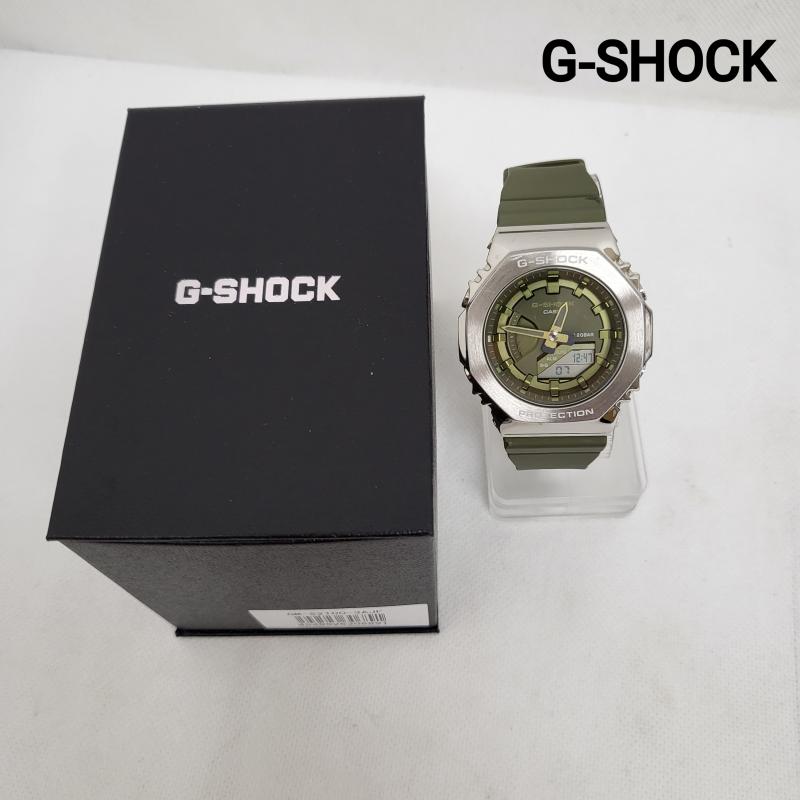 ジーショック G-SHOCK 腕時計 アナログ（クォーツ式） アナデジ オリーブグリーン 20気圧防水 GM-S2100-3AJF - 緑 / グリーン / green メンズ USED 古着 中古 50169183