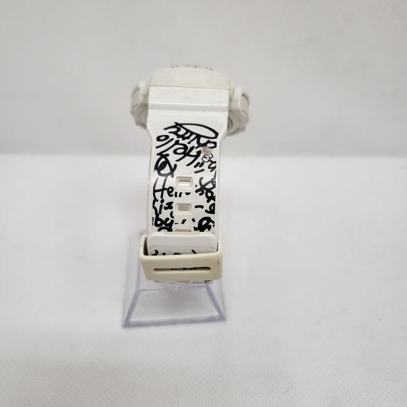ジーショック G-SHOCK 腕時計 アナログ（クォーツ式） キティーコラボ サンリオ デジアナ BA-120KT-7AJR - キャラクター 白 / ホワイト / white X 黒 / ブラック / black メンズ USED 古着 中古 50169184