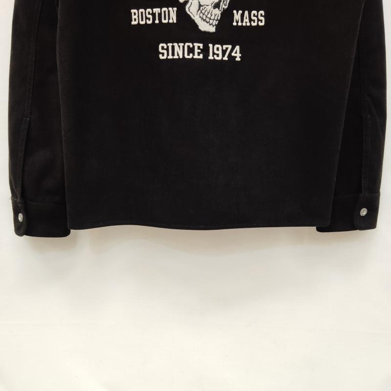 ヴァンソン VANSON シャツ、ブラウス 長袖 長袖 シャツ 起毛 プレーティング イーグル 刺繍 M 黒 / ブラック / black メンズ USED 古着 中古 50169186