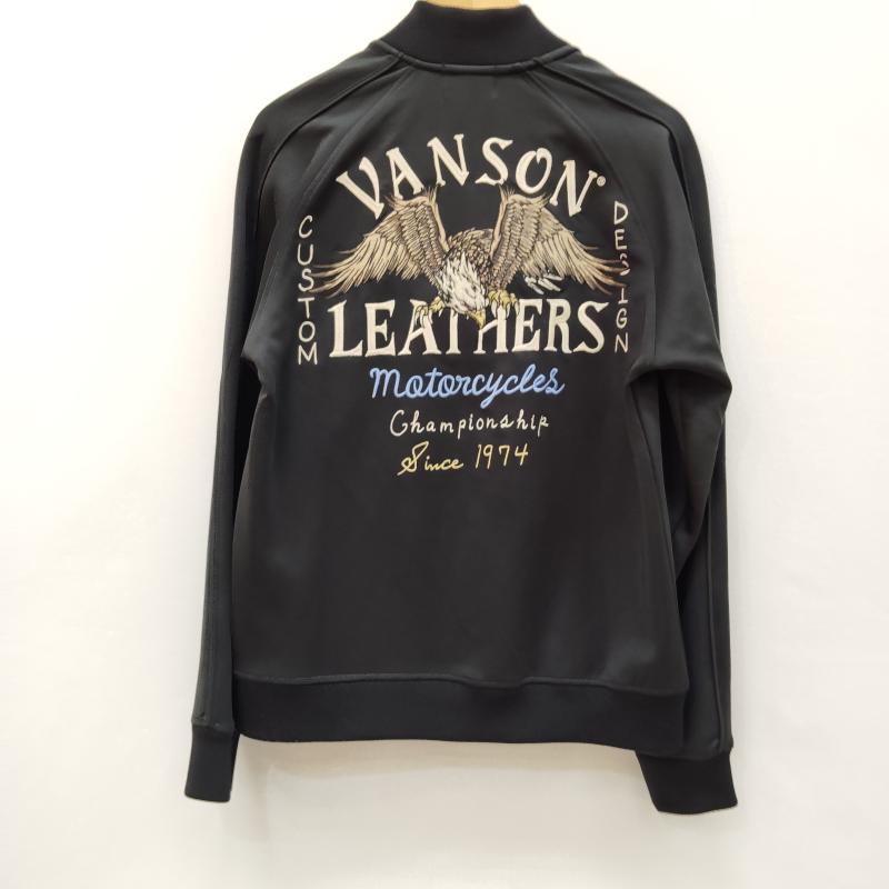 ヴァンソン VANSON ジャケット、上着 ジャンパー、ブルゾン トラック ジャケット SKA スカ ジャージ ジップアップ イーグル 刺繍 M 黒 / ブラック / black メンズ USED 古着 中古 50169189