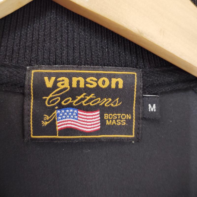 ヴァンソン VANSON ジャケット、上着 ジャンパー、ブルゾン トラック ジャケット SKA スカ ジャージ ジップアップ イーグル 刺繍 M 黒 / ブラック / black メンズ USED 古着 中古 50169189